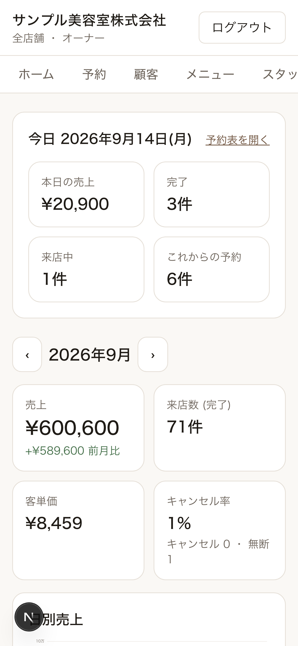 スマホのホーム画面